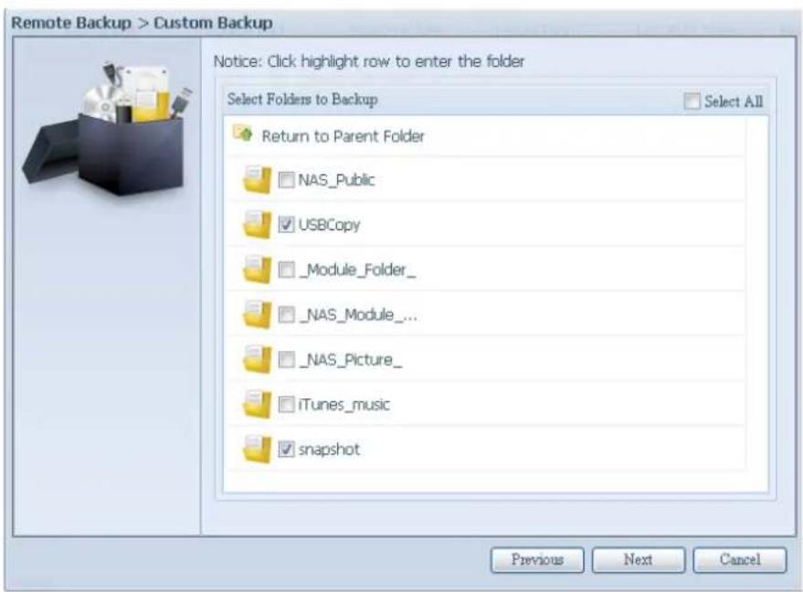 Thecus N4560 - Custom Backup (Sauvegarde personalisée) - 2