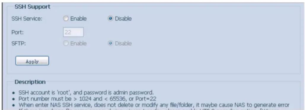 Thecus N4560 - SSH (SSH)3.6.9 - 1