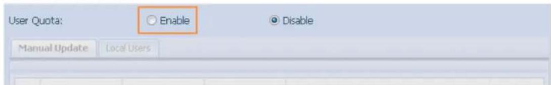Thecus N4560 - Quota d'utilisateur3.5.6 - 1