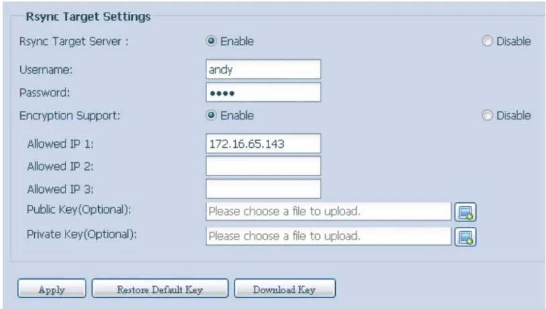 Thecus N4560 - Étape 1 - Activer Rsync sur votre NAS cible (sauvegarde) - 1