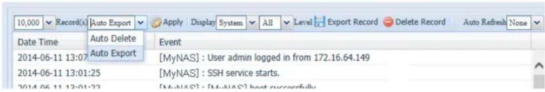 Thecus N4560 - Logs (Historique)3.3.4 - 6