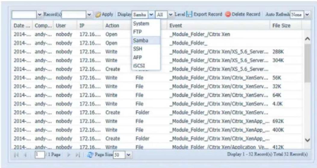 Thecus N4560 - Logs (Historique)3.3.4 - 4