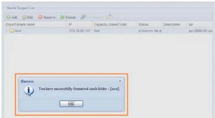 Thecus N4560 - Activer une cible empilable - 2