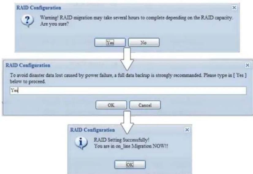Thecus N4560 - Migrer un volume RAID (N4520/N4560) - 2