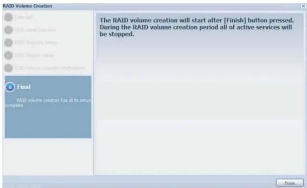 Thecus N4560 - - Créer un volume RAID - 15