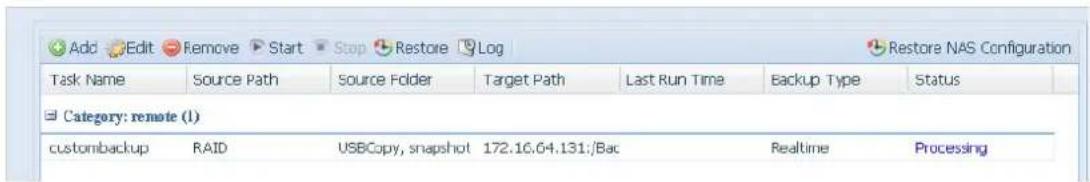 Thecus N4560 - Custom Backup (Sauvegarde personalisée) - 4