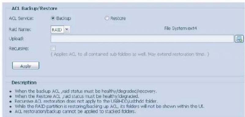 Thecus N4560 - Sauvegarde et restauration ACL3.8.4 - 1