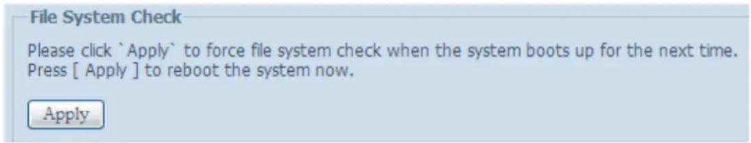 Thecus N2560 - File System Check (Vérification du système de 3.3.15 fichiers) - 1