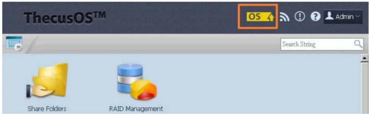 Thecus N2560 - Notification de mise à jour en ligne3.2.5 - 1
