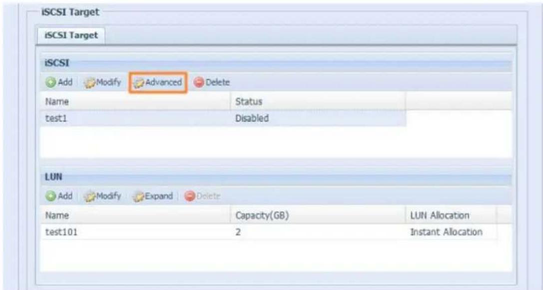 Thecus N2560 - Options avancées• - 1
