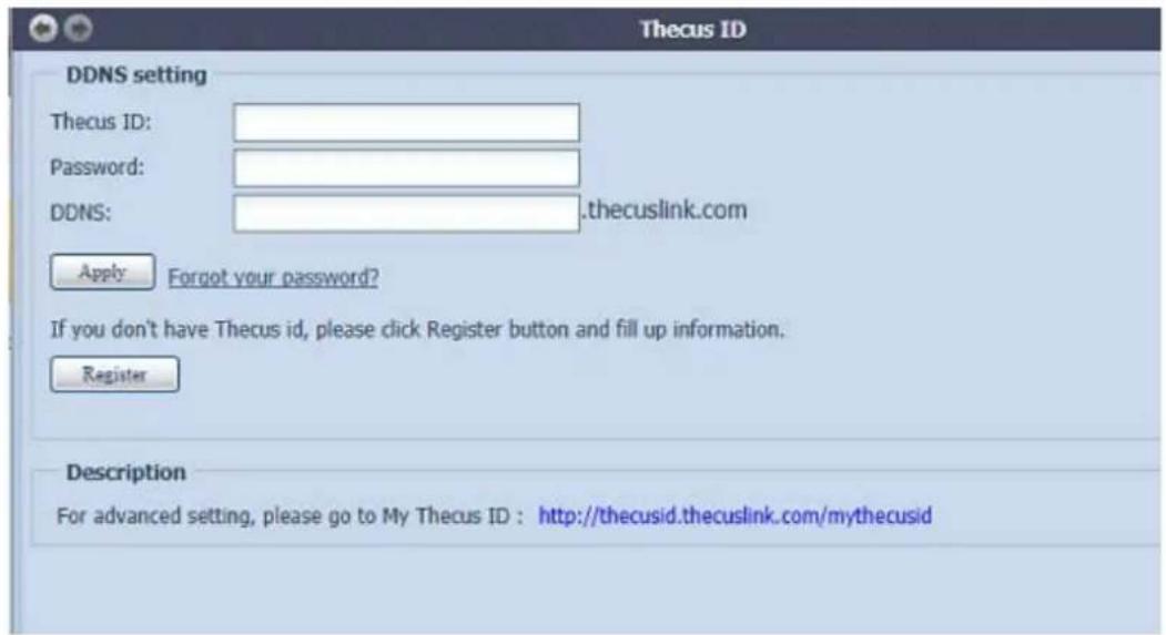 Thecus N2560 - Créer un DDNS gratuit pour votre NAS Thecus:• - 1
