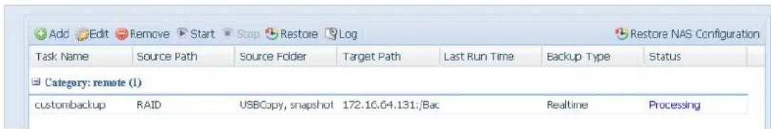 Thecus N2560 - Custom Backup (Sauvegarde personnalisée)• - 4
