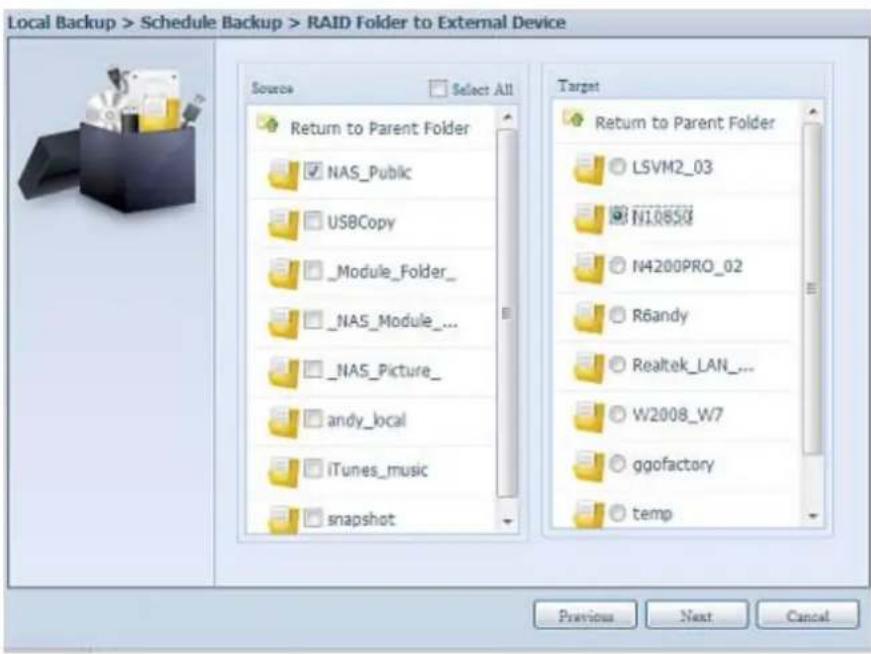 Thecus N2560 - Périphérique externe vers dossier - 11