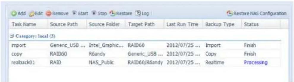 Thecus N2560 - Périphérique externe vers dossier - 10