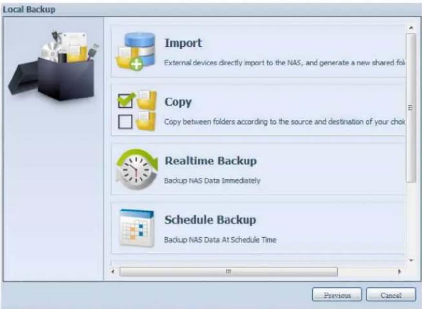 Thecus N2560 - Data Guard (Protection des données) (sauvegarde en 3.8.3 local) - 3