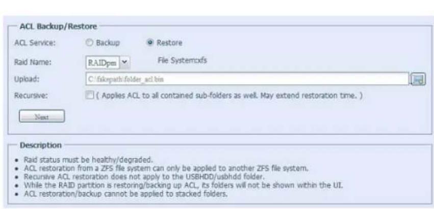 Thecus N2560 - Sauvegarde et restauration ACL3.8.4 - 2