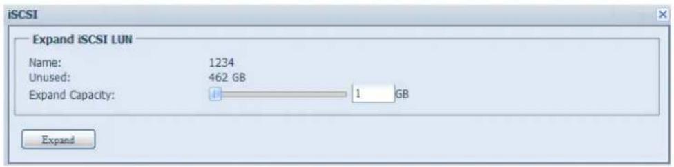 Thecus N7710 - Modifier un volume iSCSI - 4