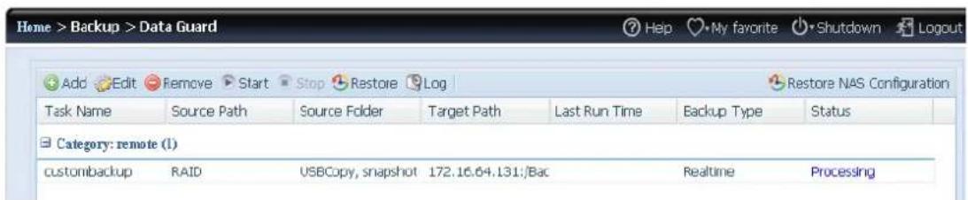 Thecus N7710 - Custom Backup (Sauvegarde personnalisé e) - 4