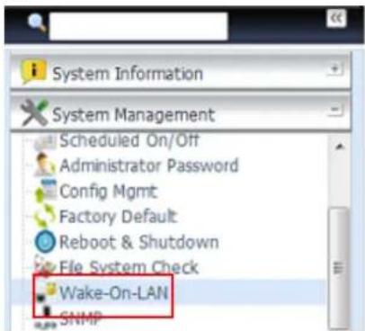 Thecus N7710 - Wake-Up On LAN (WOL) (Réveil par le réseau LAN (WOL)) - 1
