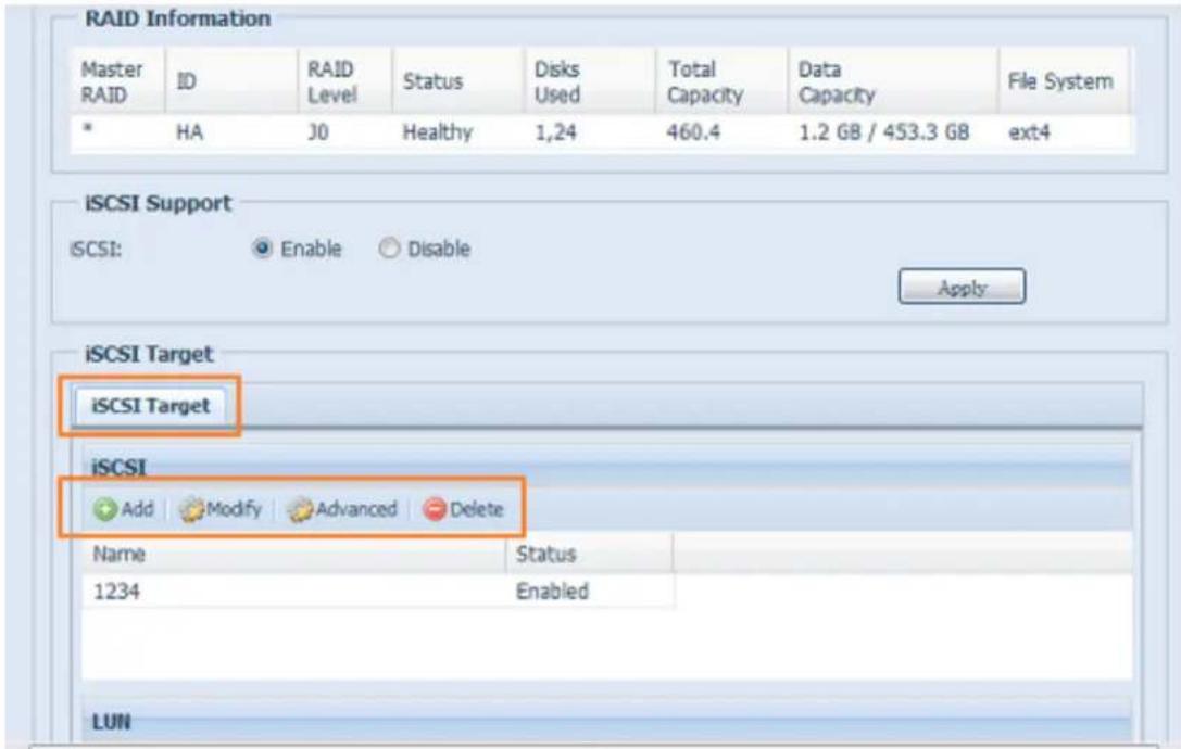 Thecus N7710 - Cible iSCSI - 1