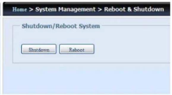 Thecus N8810U - Reboot & Shutdown (Redémarrer & Arrêter) - 2