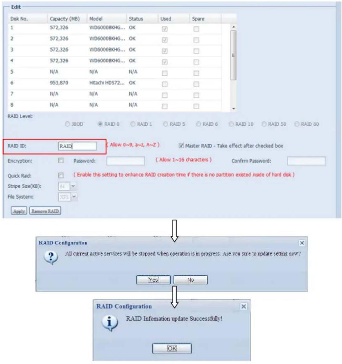 Thecus N8810U - Editor un volume RAID - 2