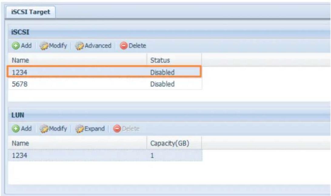 Thecus N8810U - Provisionnement faible iSCSI - 2