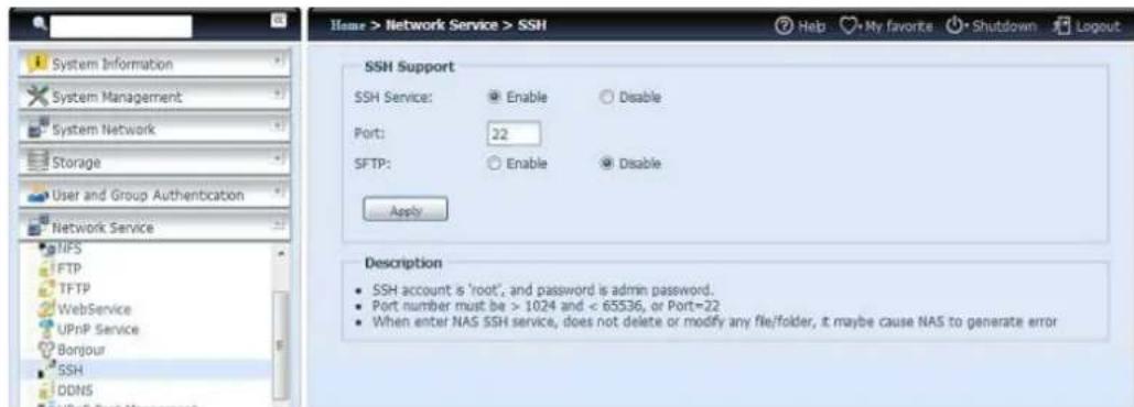 Thecus N8810U - SSH (SSH) - 1