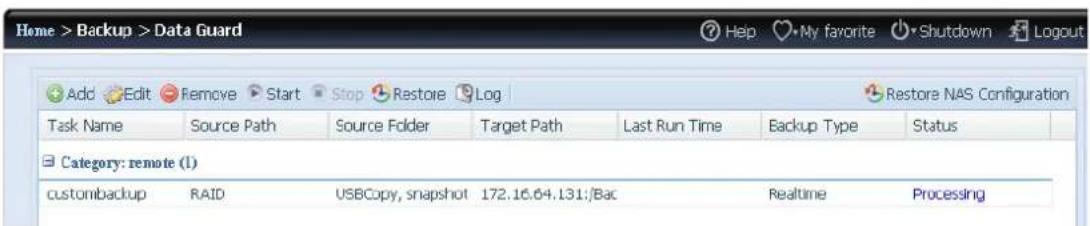 Thecus N8810U - Custom Backup (Sauvegarde personnelise e) - 4