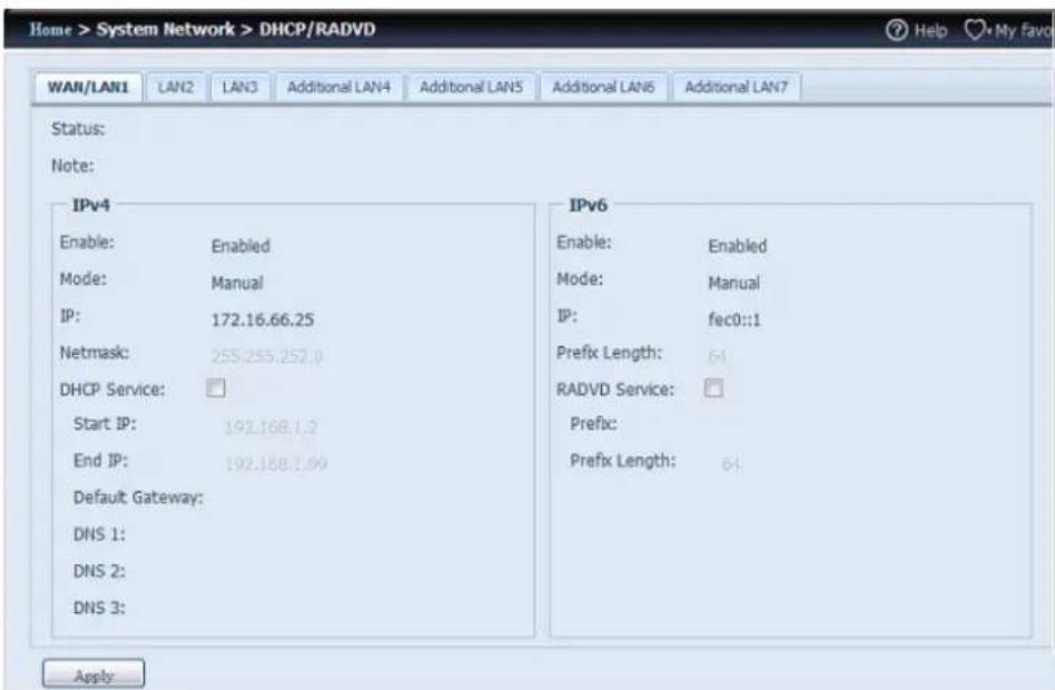 Thecus N8810U - DHCP/RADVD - 1