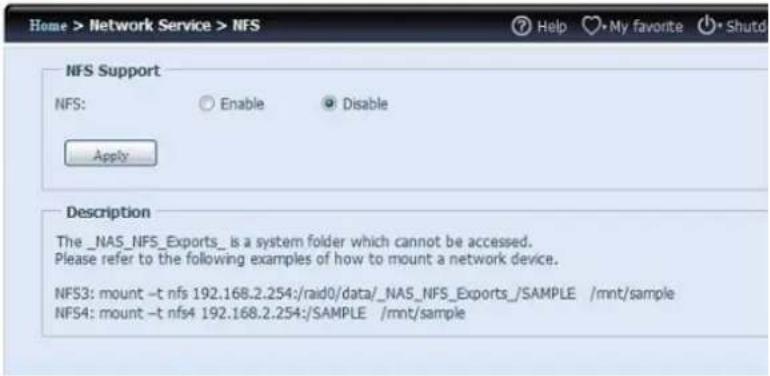Thecus N8810U - Configuration du réseau NFS - 2