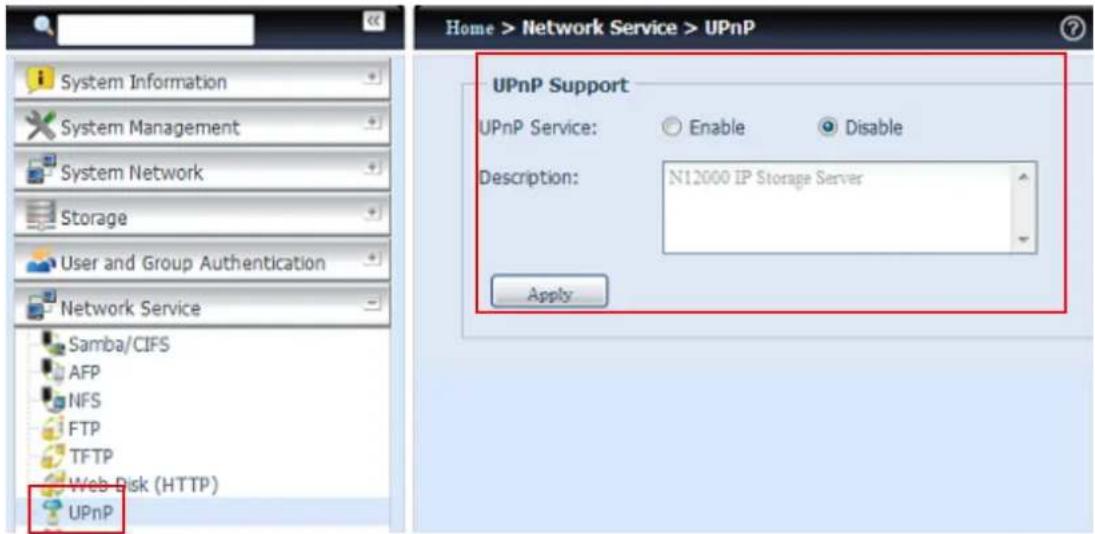 Thecus N8810U - UPnP - 1