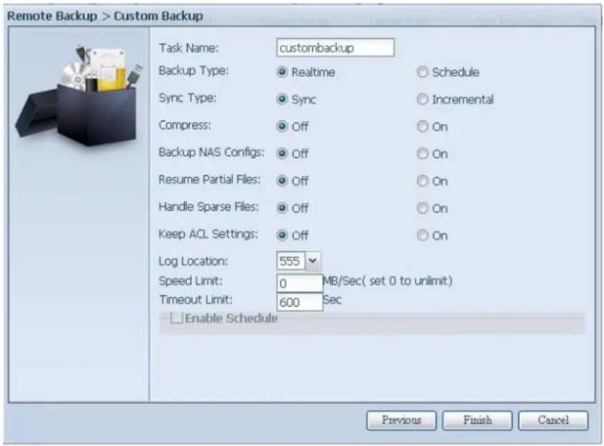 Thecus N8810U - Custom Backup (Sauvegarde personnelise e) - 3