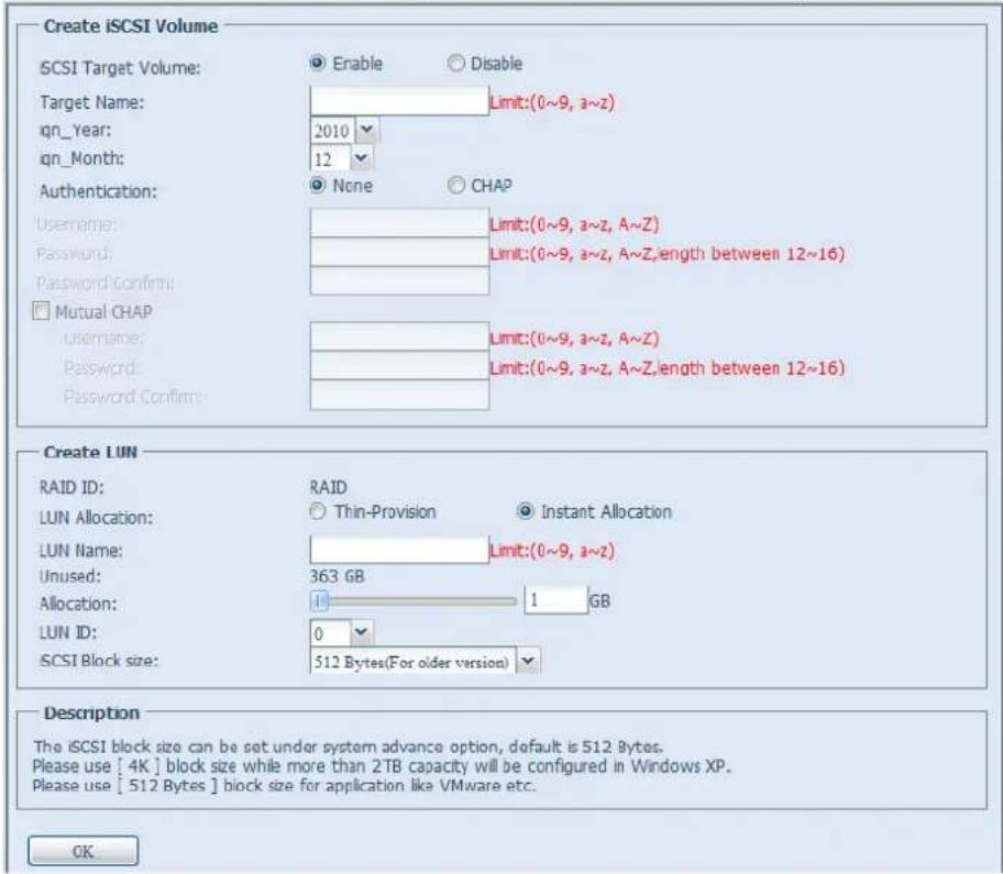 Thecus N8810U - Cible iSCSI - 2