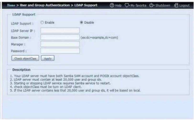 Thecus N8810U - Support LDAP - 2