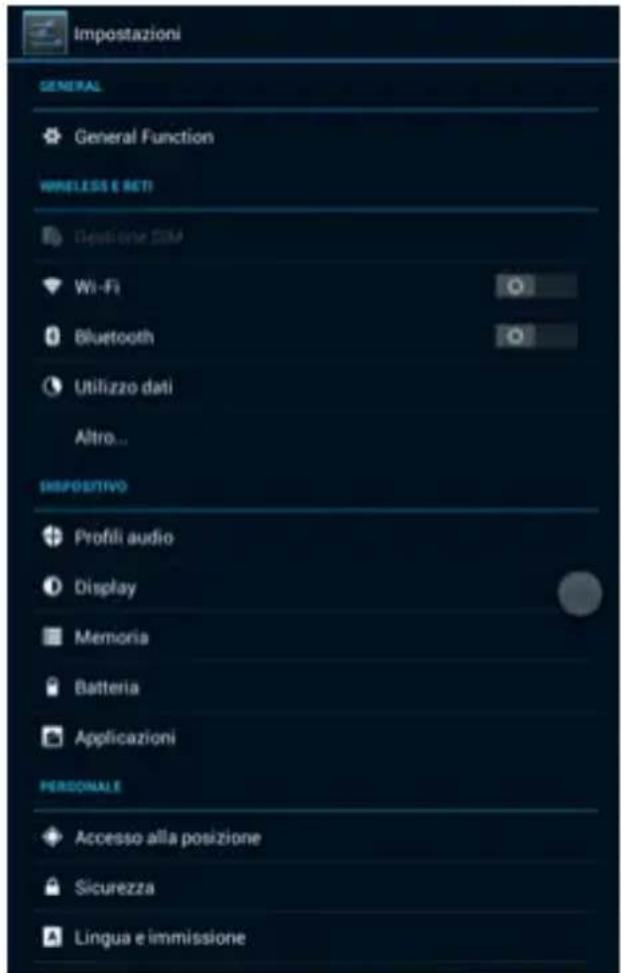 Trevi TAB 7 S8 - IMPOSTAZIONI - 1