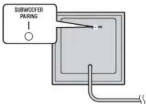 YAMAHA YAS203 - Pairing the sound bar and subwoofer manually - 2