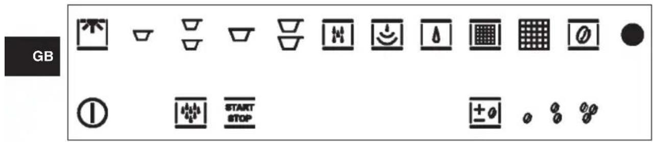 Caple Sense CM461 - DESCRIPTION OF THE CONTROL PANEL: TOUCH BUTTONS - 1