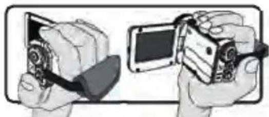 AIRIS VC10HD - Befestigen und Anpassen des Handgelenkbands - 1