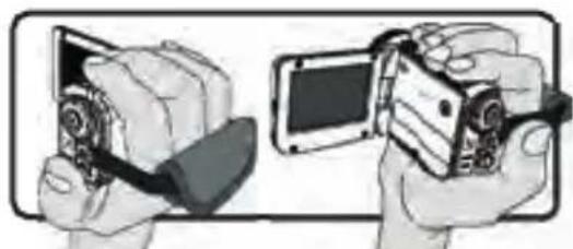 AIRIS VC10HD - Attaching and adjusting the wrist strap - 1