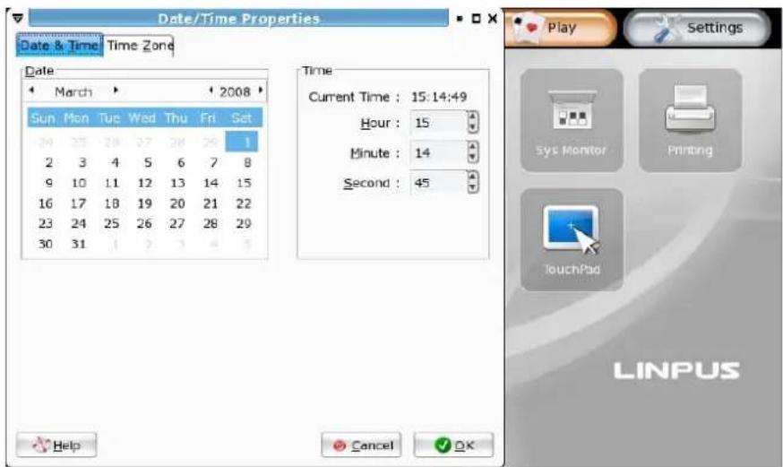 AIRIS Kira Series (Linux) - Fecha hora - 1
