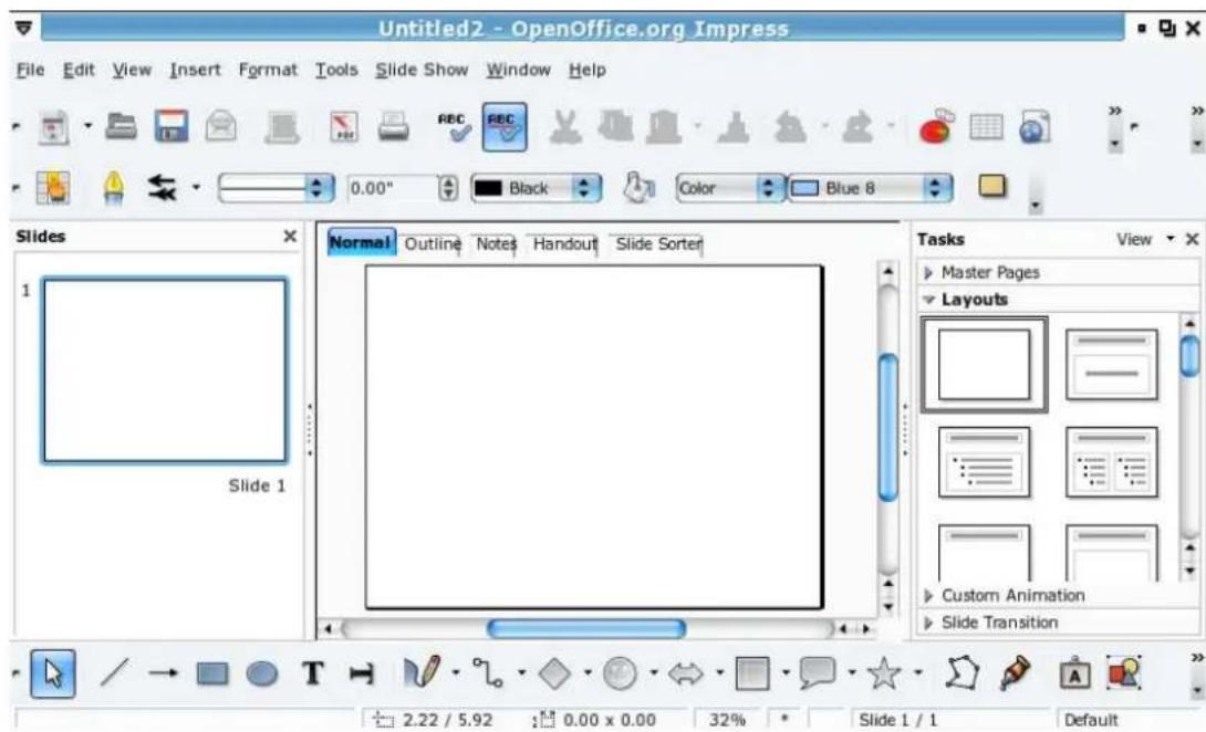 AIRIS Kira Series (Linux) - 3-3 Effectuer un diaporama (OpenOffice.org Impress) - 1