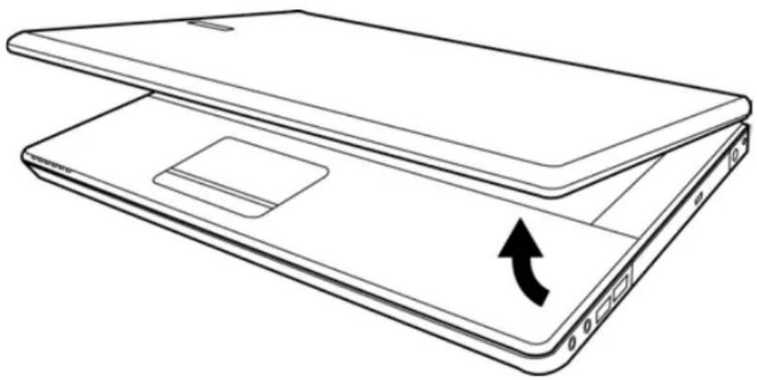 AIRIS Praxis N1102 - Familiarizzare con il computer APERTURA DEL PANNELLO DELLO SCHERMO - 1