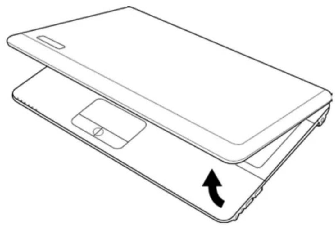 AIRIS Praxis N1107 - Familiarizzare con il computer APERTURA DEL PANNELLO DELLO SCHERMO - 1