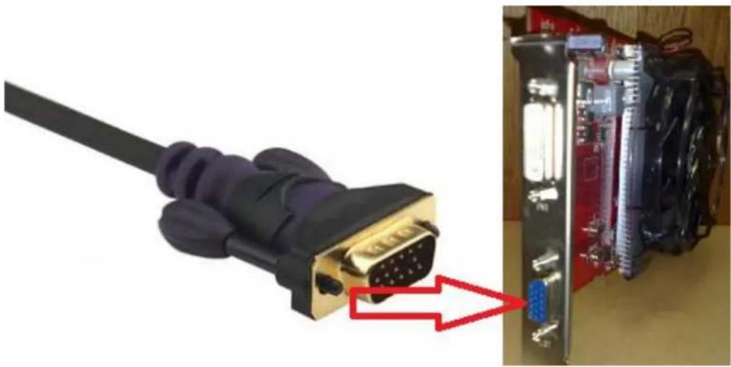 Diamond Multimedia Radeon HD 7750 - Connecting a VGA compatible Analog Monitor - 1