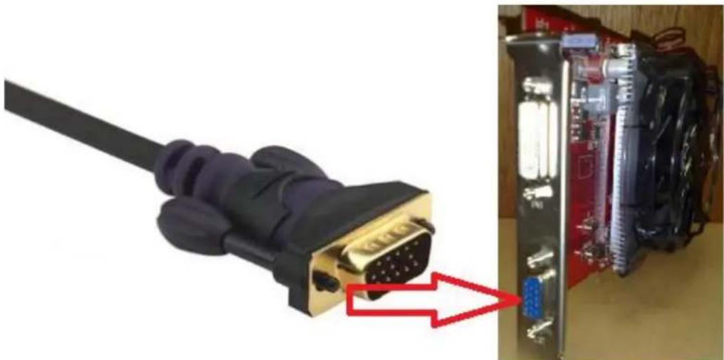 Diamond Multimedia Radeon HD 7750 - Connexion à un moniteur VGA d'analyque compatible - 1