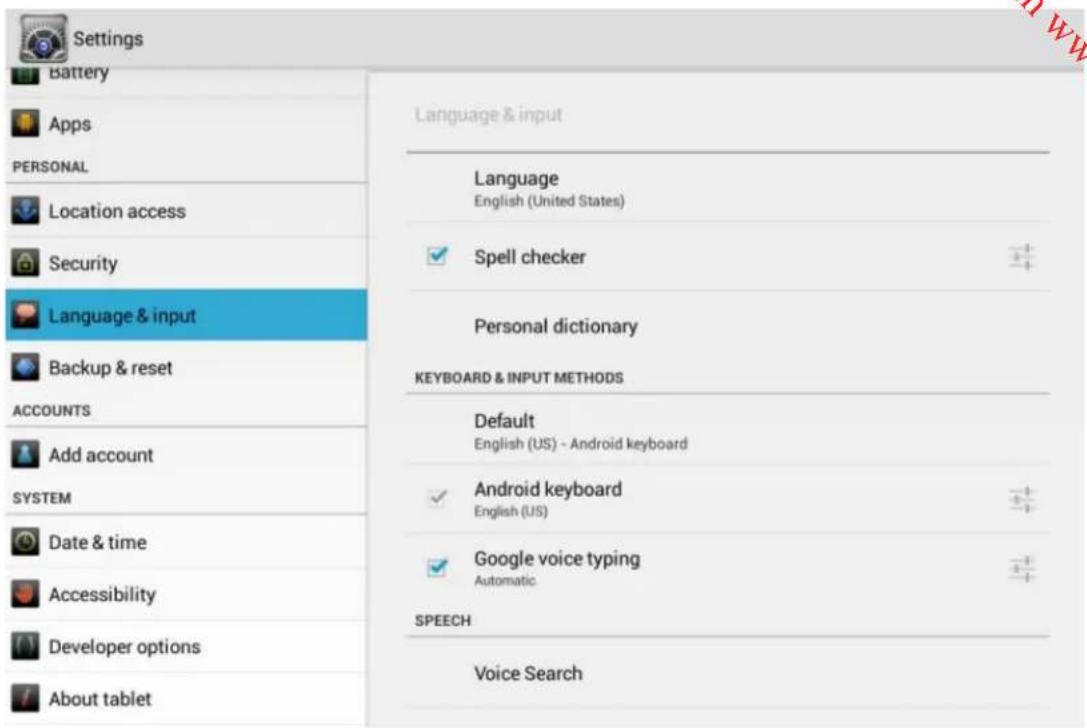 IT WORKS TM785 - Language & input (Jazyk a zadávanie vstupu) - 1