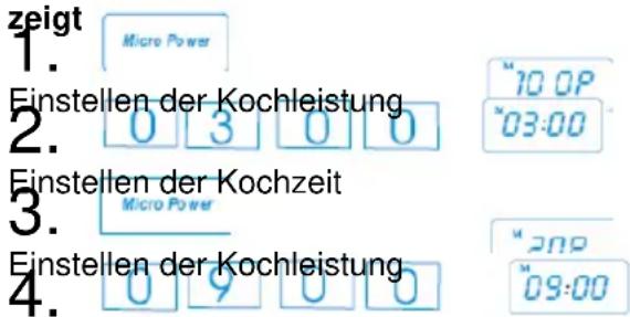 TRISTAR MW2905 - Drücken Sie Die Anzeige zeigt Drücken Sie - 1