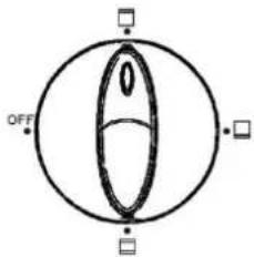 TRISTAR OV1414 - Terza manopola → Selezione elemento di surriscaldamento - 1