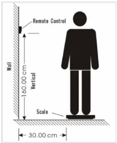 Remote Control Wall 160.00 cm Vertical Scale 30.00 cm
